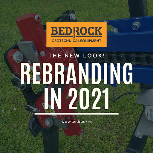 Bedrock rod holder with "Rebranding" text over it